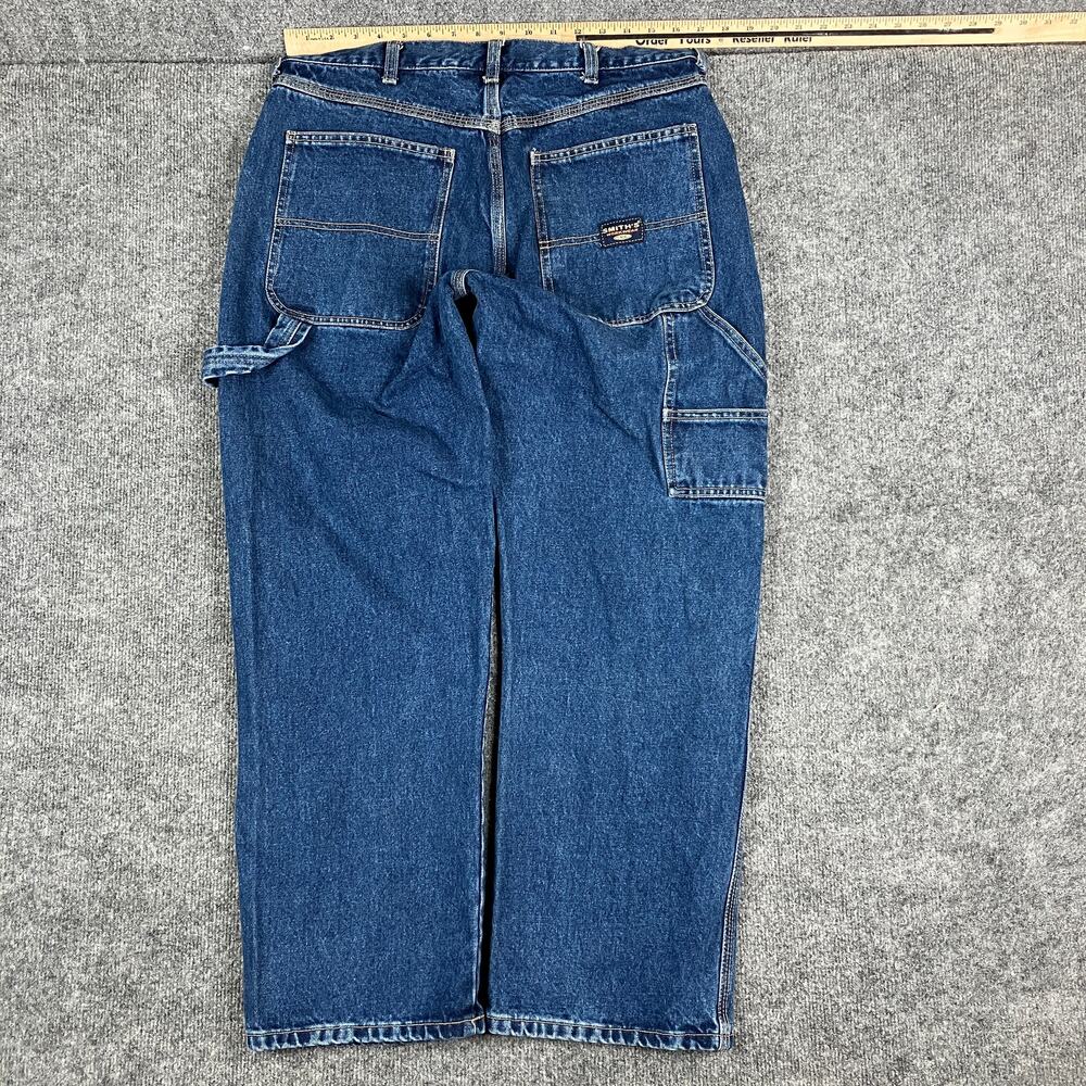 Smiths Carpenter Jeans Mens 33x30 Blue Denim Utility Workwear Hammer Loop
